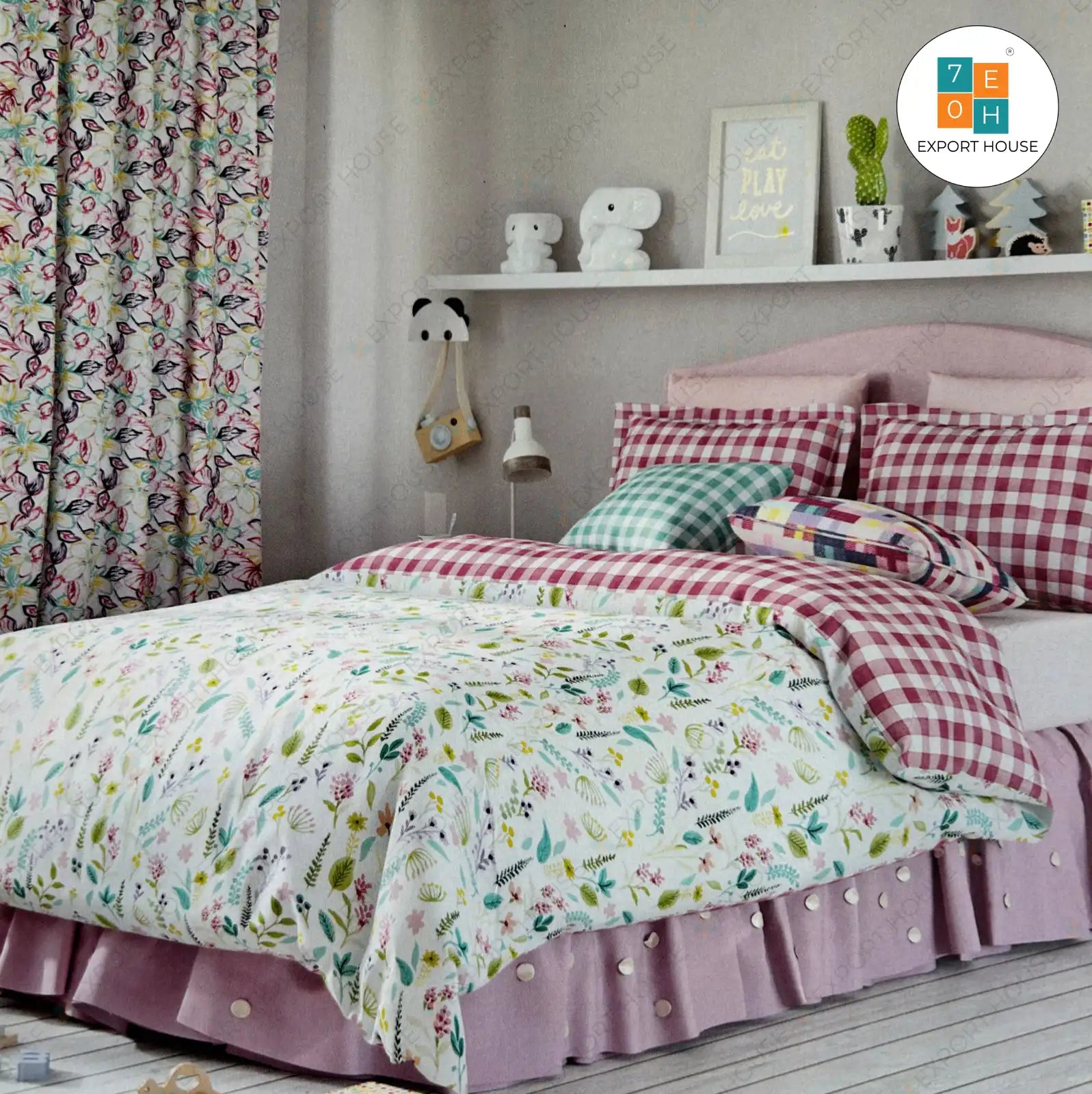  Bedding Set, Size:228cm x 274cm (90" x 108")