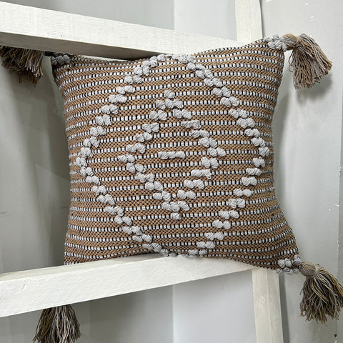 Boho Cushion Covers Size: 40cm X 40cm (16" X 16") Material: Cotton in just Rs. 400.00, (Cotton Cushion Cover by Export House )