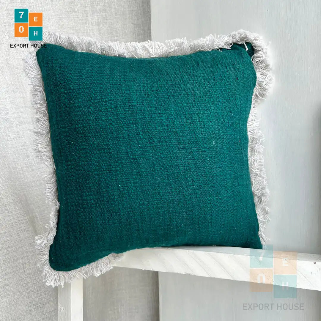 Export House Cotton Plain Cushion Cover -  Size:40cm X 40cm (16" X 16")