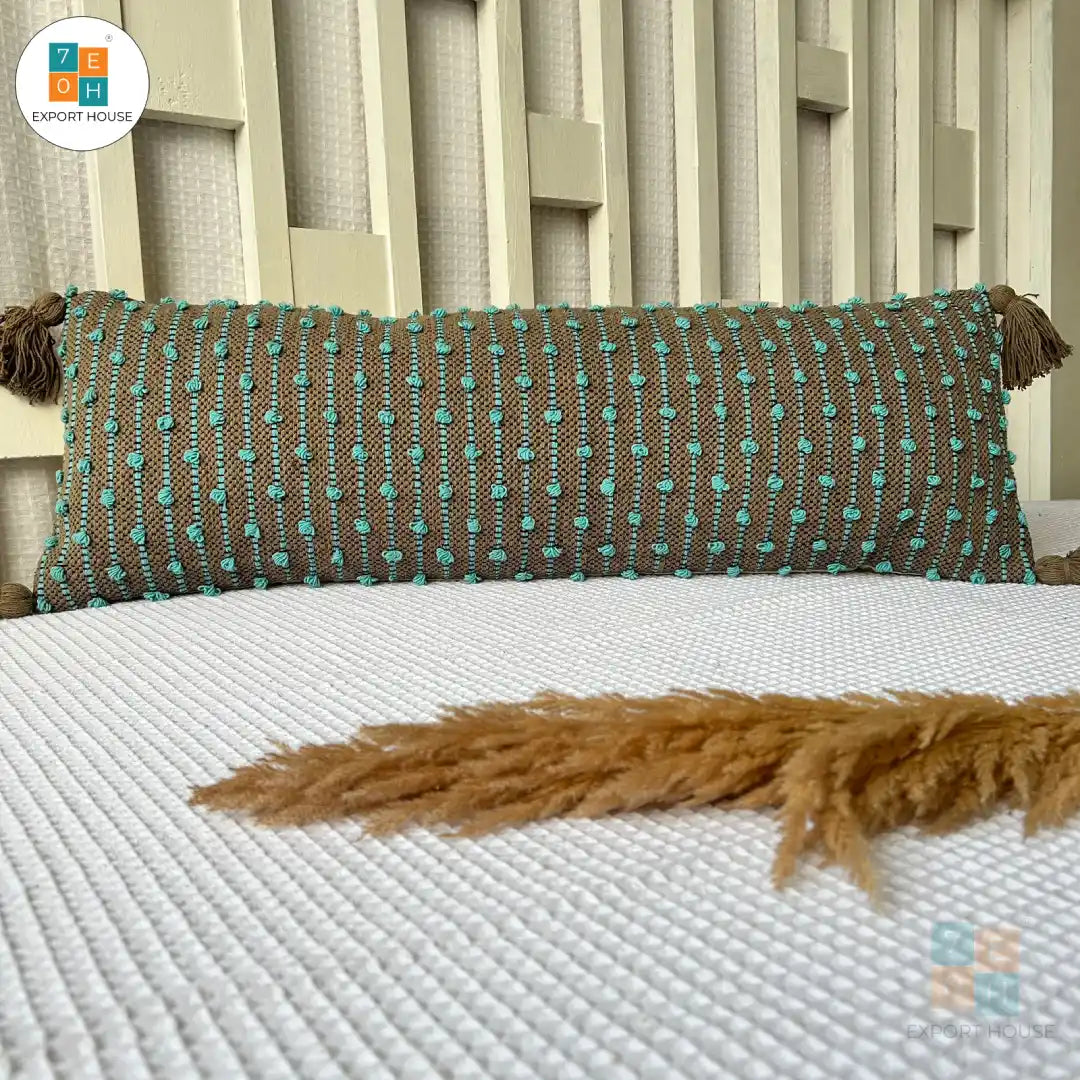 Export House Cotton Boho Lumbar Cover - Size:30cm x 91cm (12" x 36")