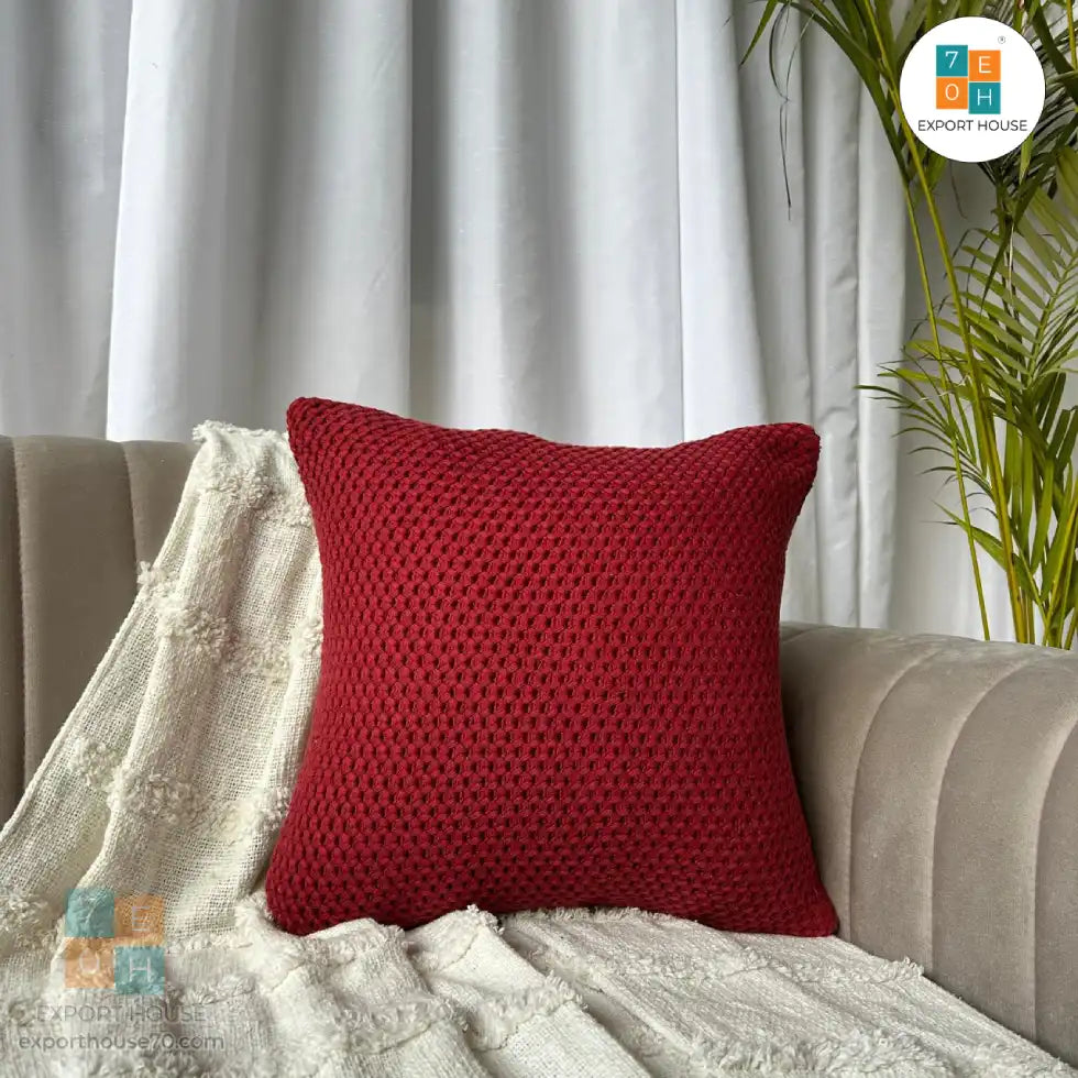 Export House Cotton Boho Cushion Cover -  Size:40cm X 40cm (16" X 16")