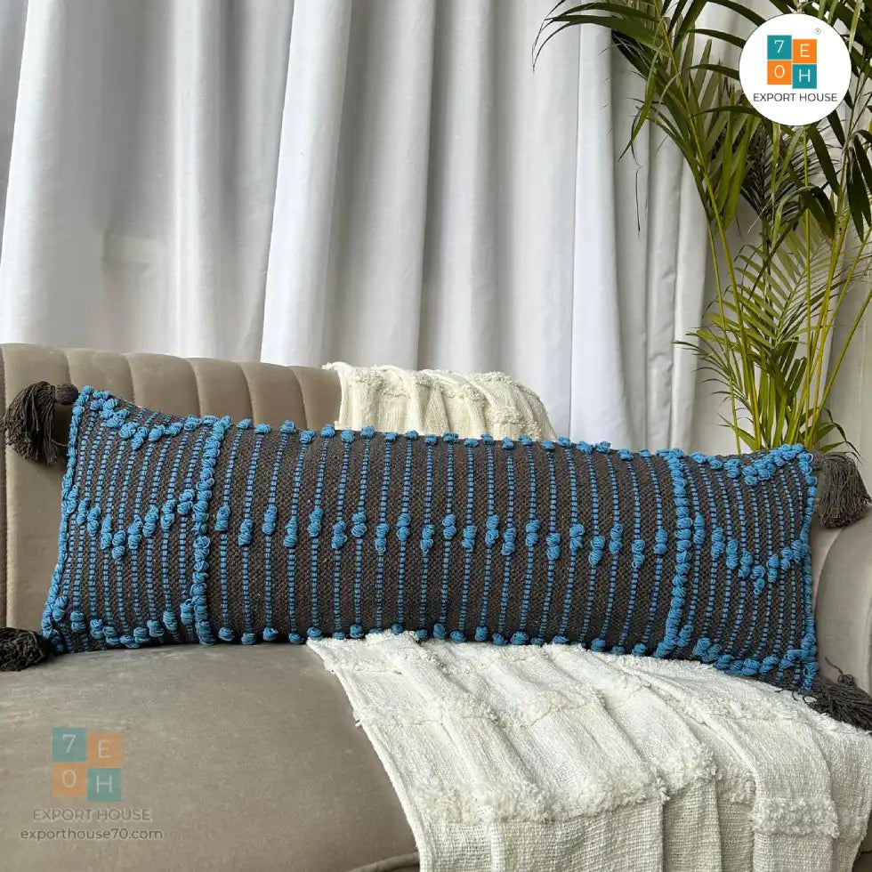 Export House Cotton Boho Lumbar Cover - Size:30cm x 91cm (12" x 36")