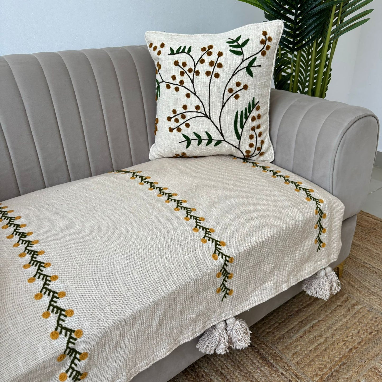 Slub Cotton Premium Sofa Cover