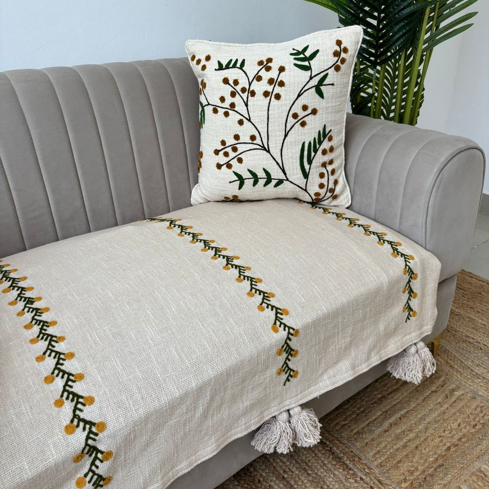 Slub Cotton Premium Sofa Cover