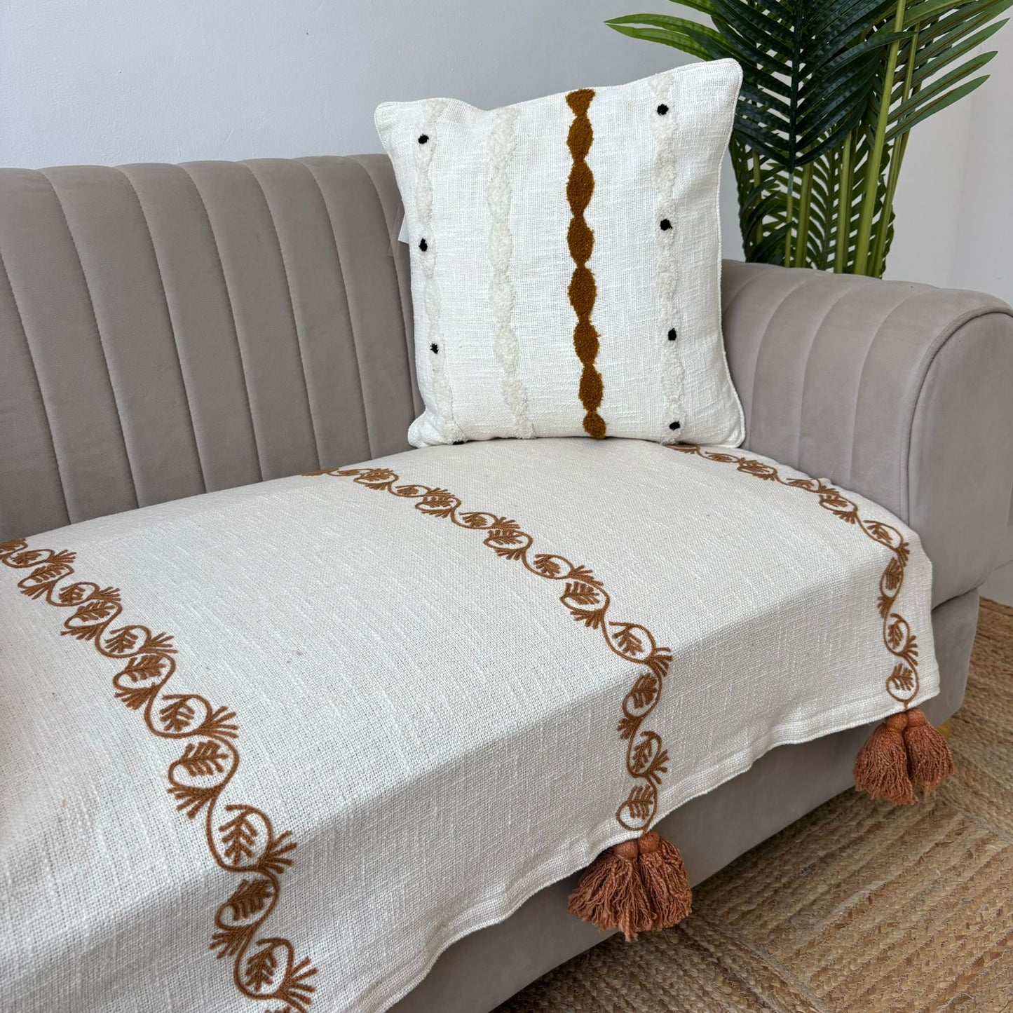 Slub Cotton Premium Sofa Cover