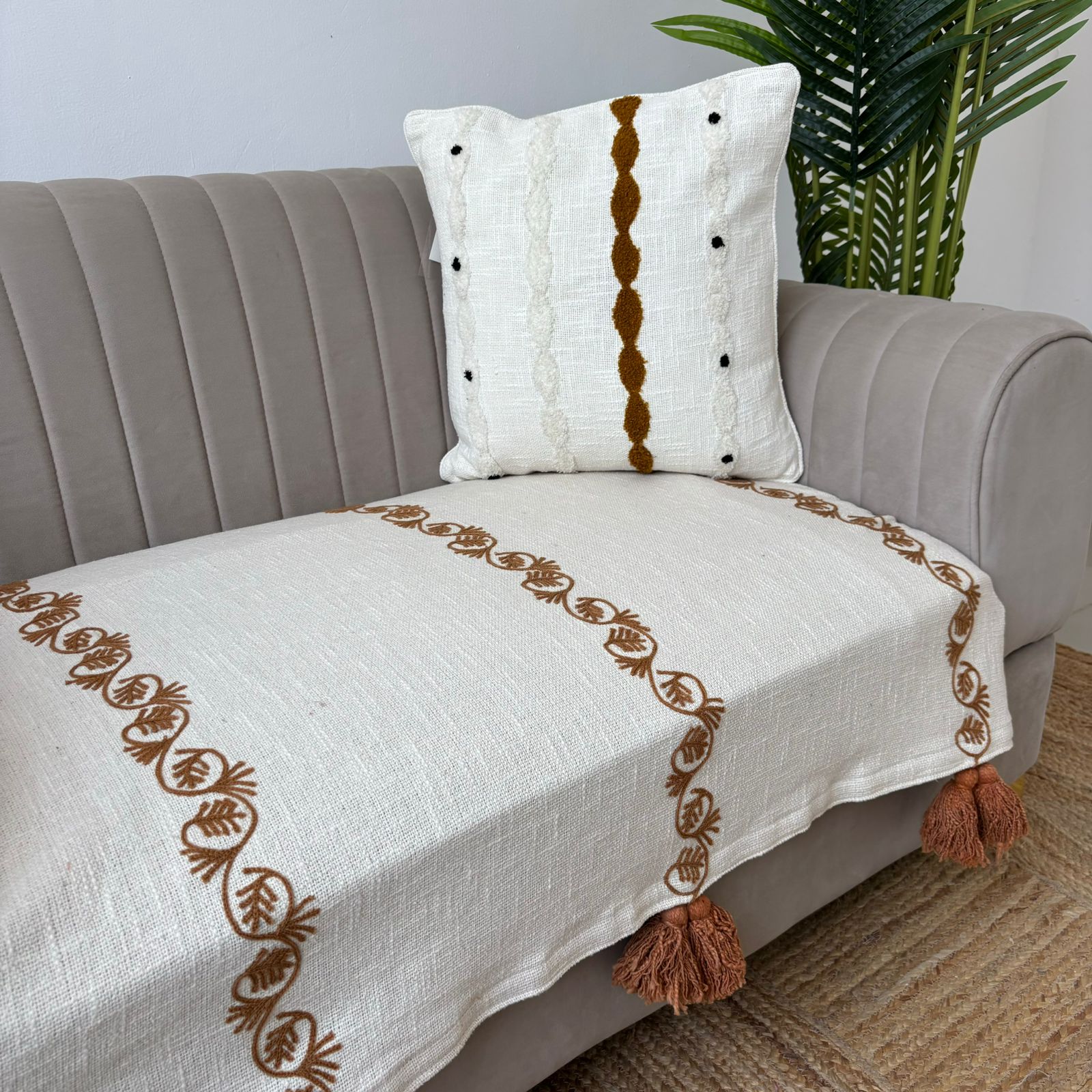 Slub Cotton Premium Sofa Cover