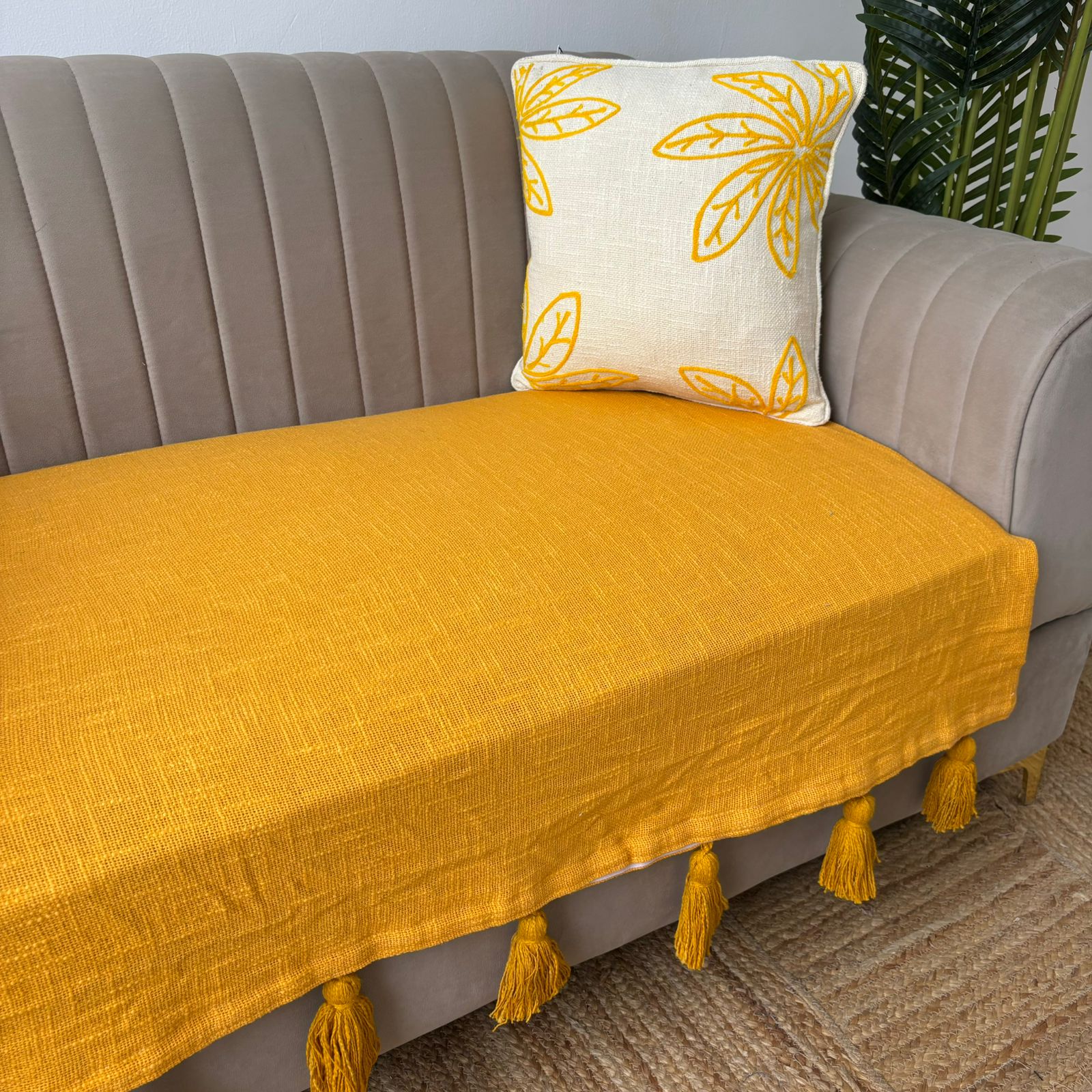 Slub Cotton Premium Sofa Cover