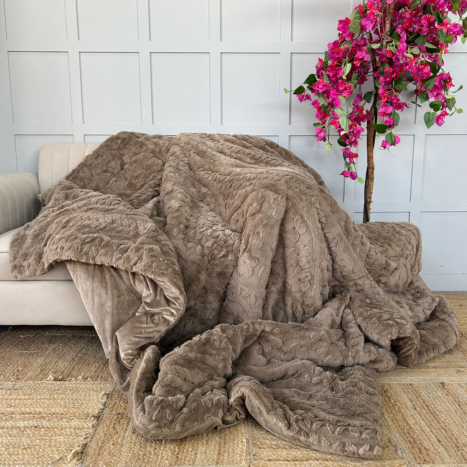 Velvet Chevron Printed Quilt – Available in Single & Double Bed | Export House