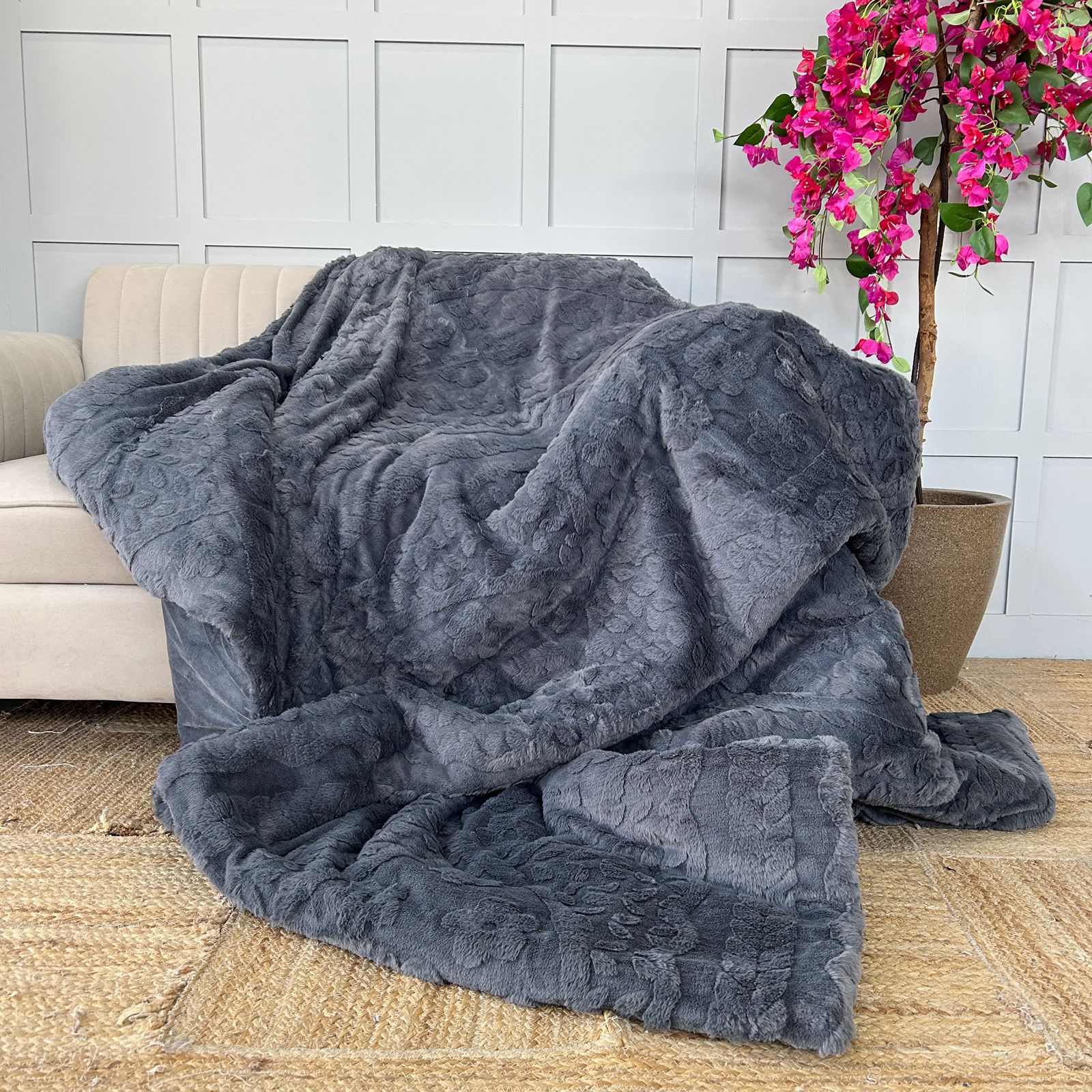 Velvet Chevron Printed Quilt – Available in Single & Double Bed | Export House