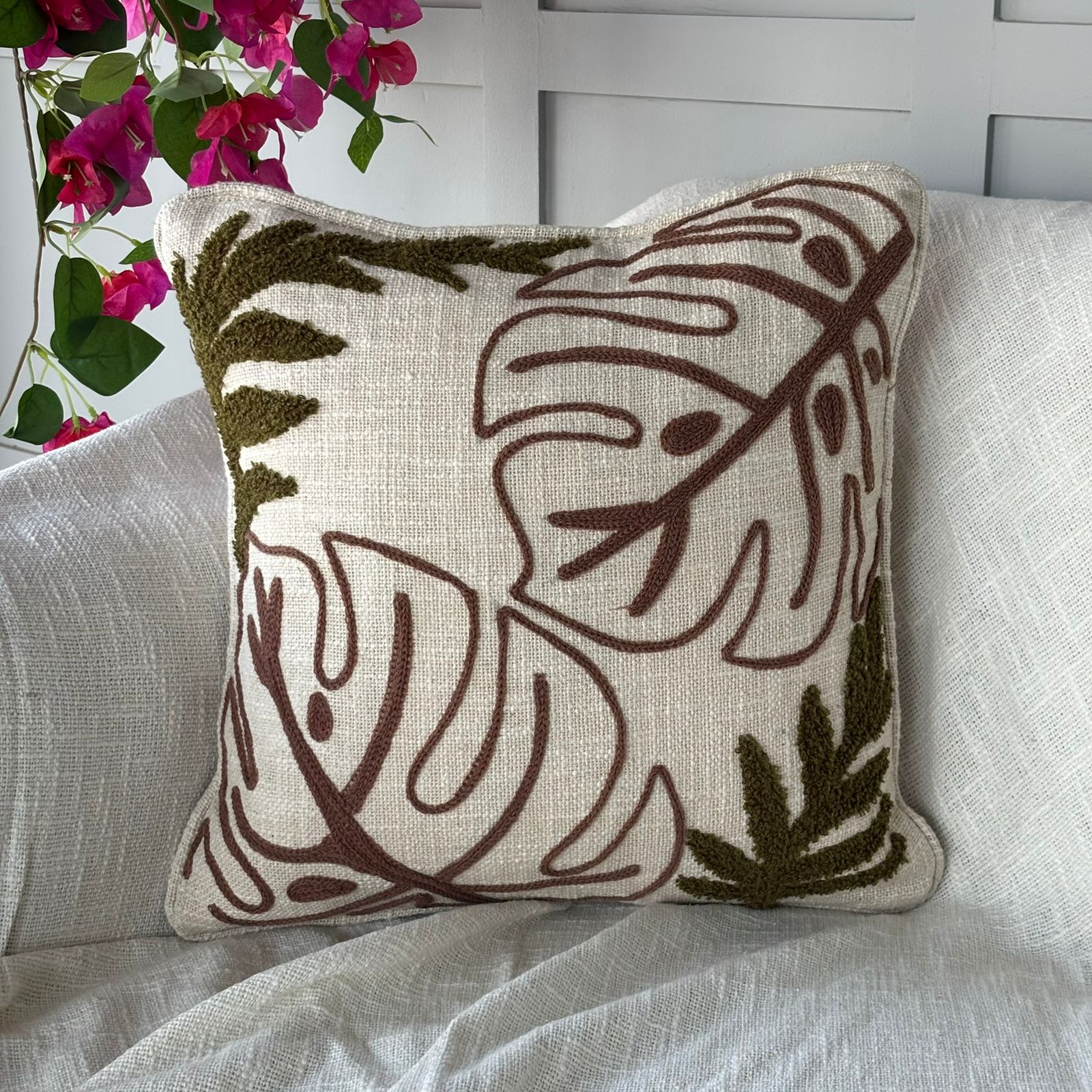 Embroidered Cushion Cover