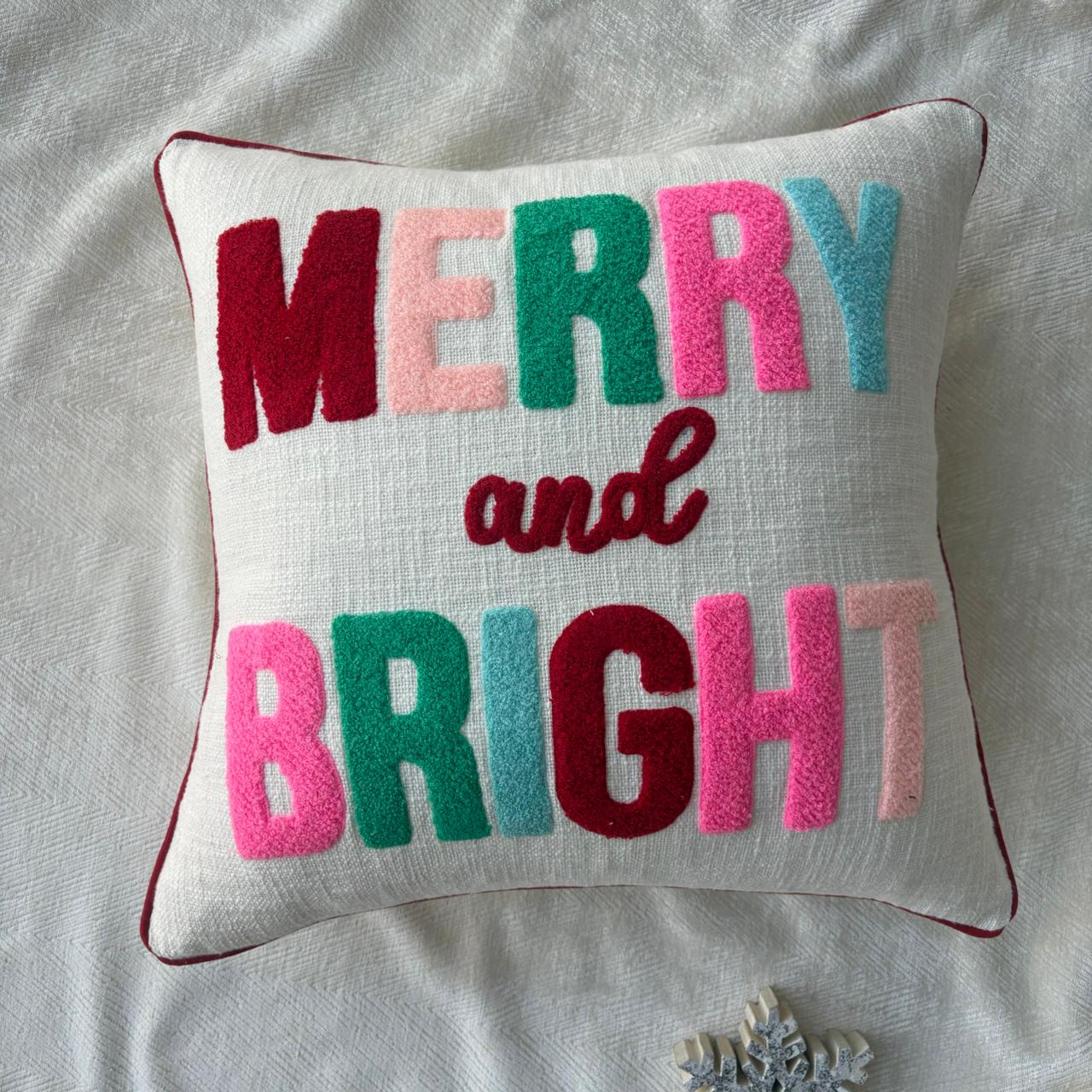 Christmas Embroidered Cushion Cover