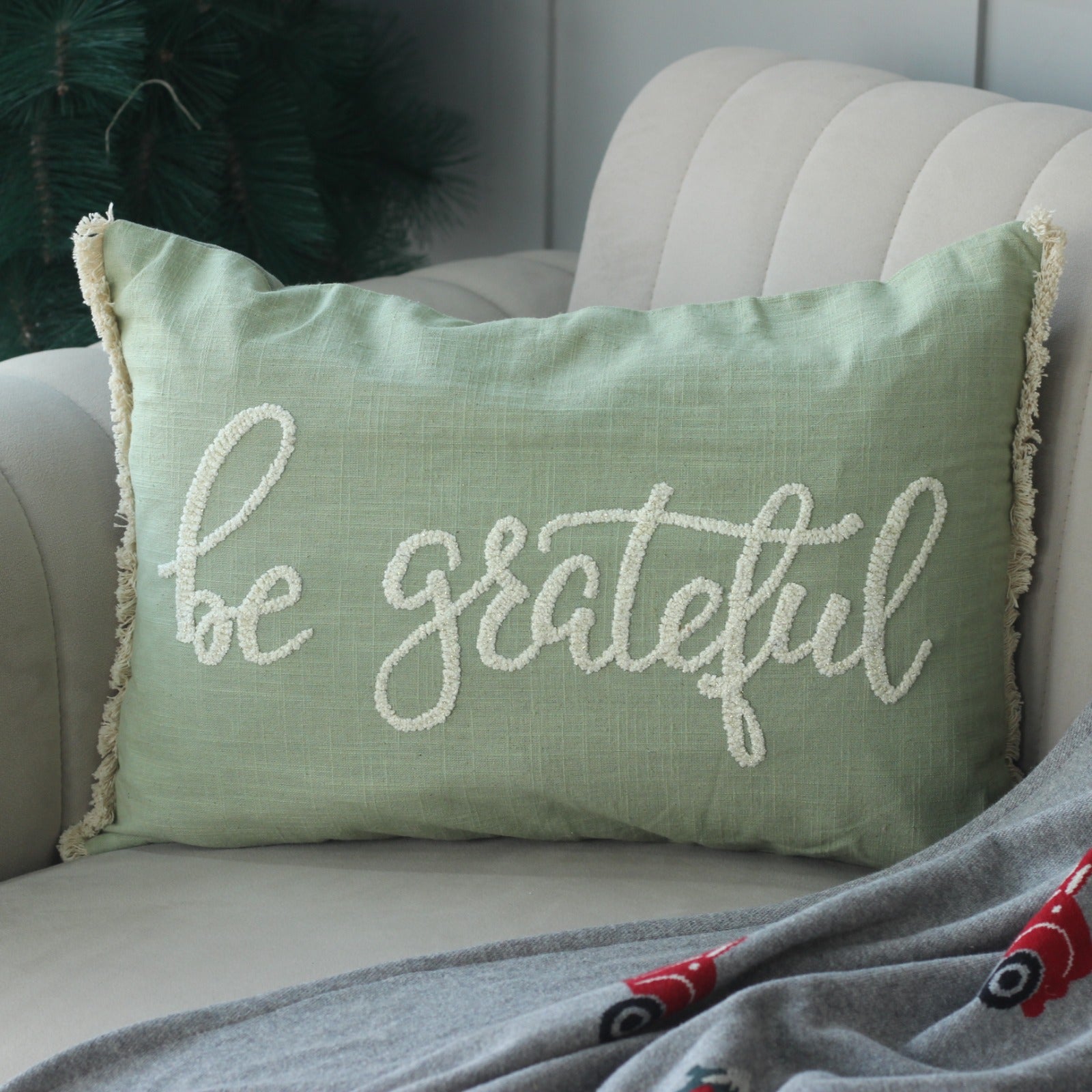 Embroidered CHRISTMAS LUMBAR COVERS