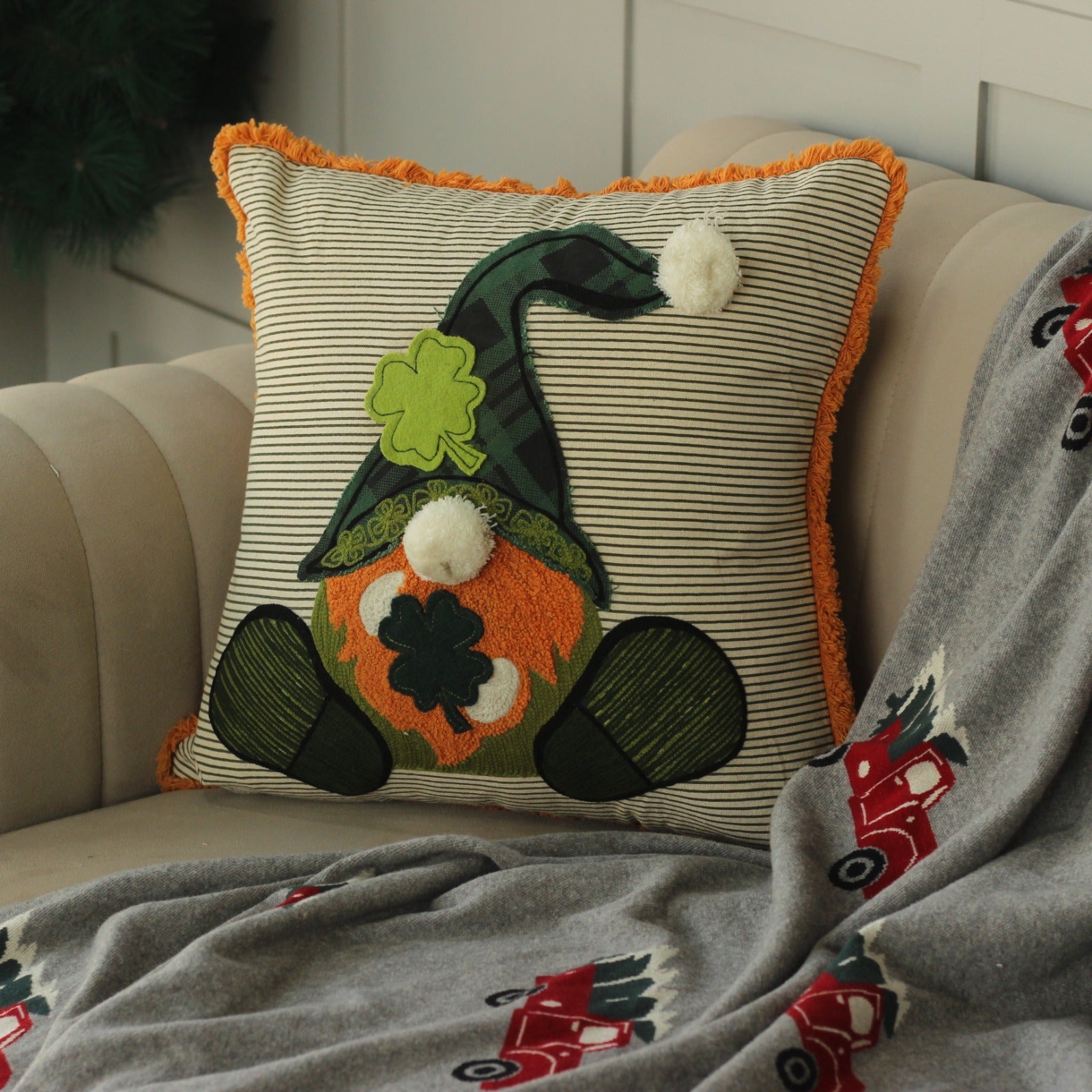 Embroidered CHRISTMAS CUSHION COVERS