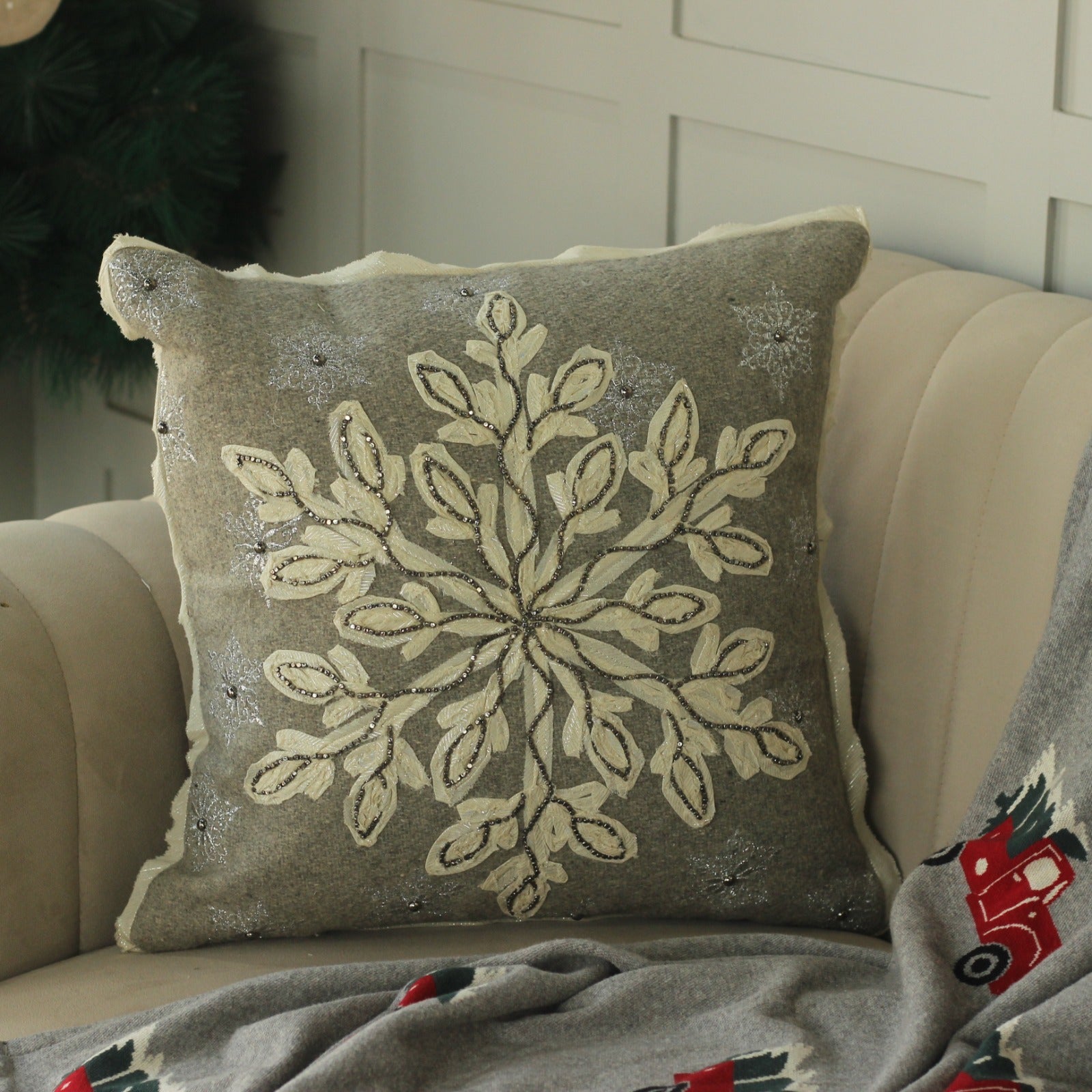 Embroidered CHRISTMAS CUSHION COVERS