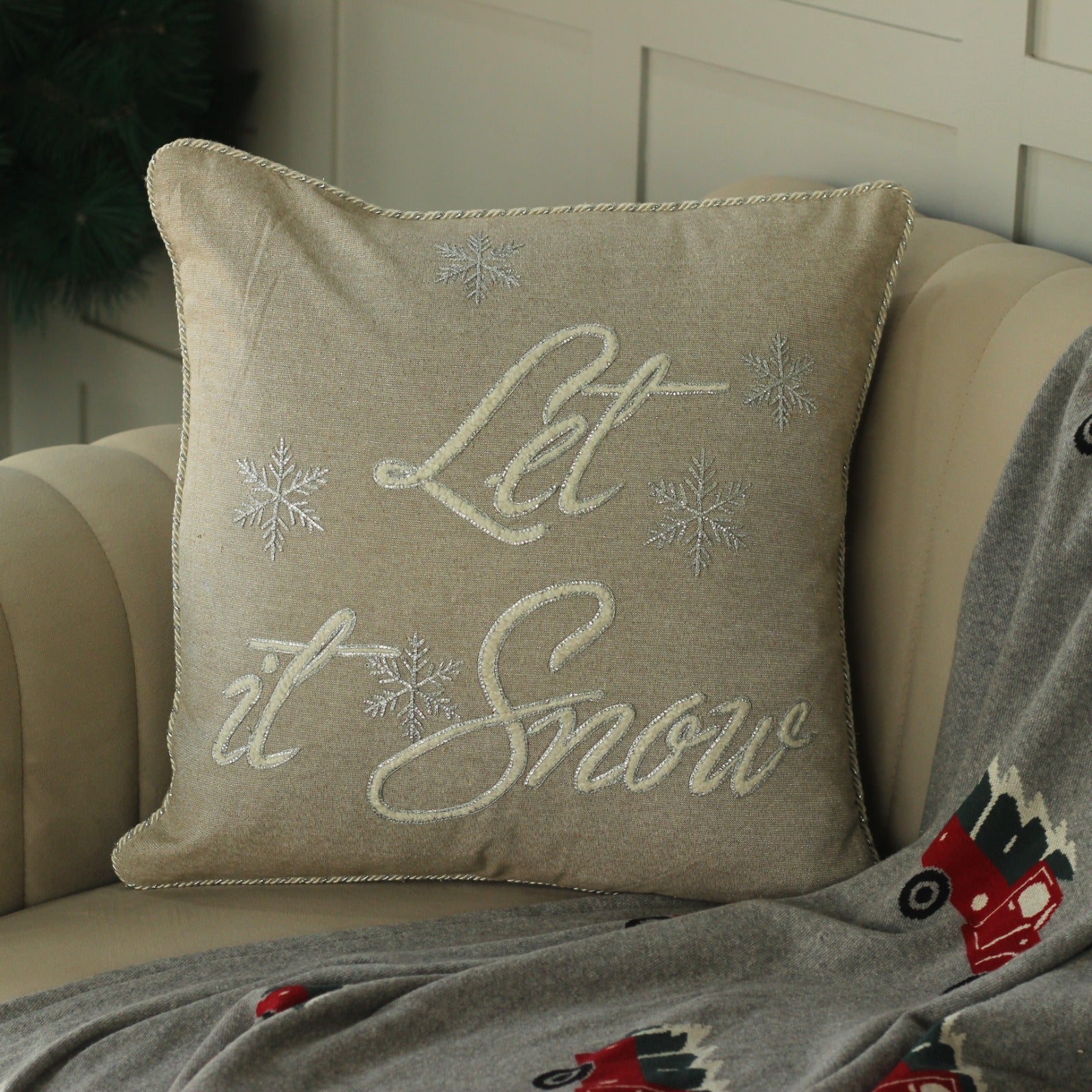 Embroidered CHRISTMAS CUSHION COVERS