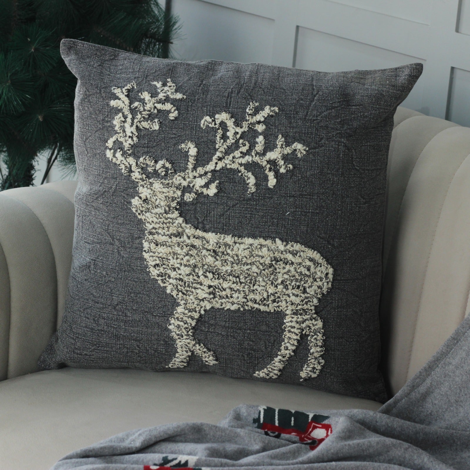 Embroidered Cushion Cover