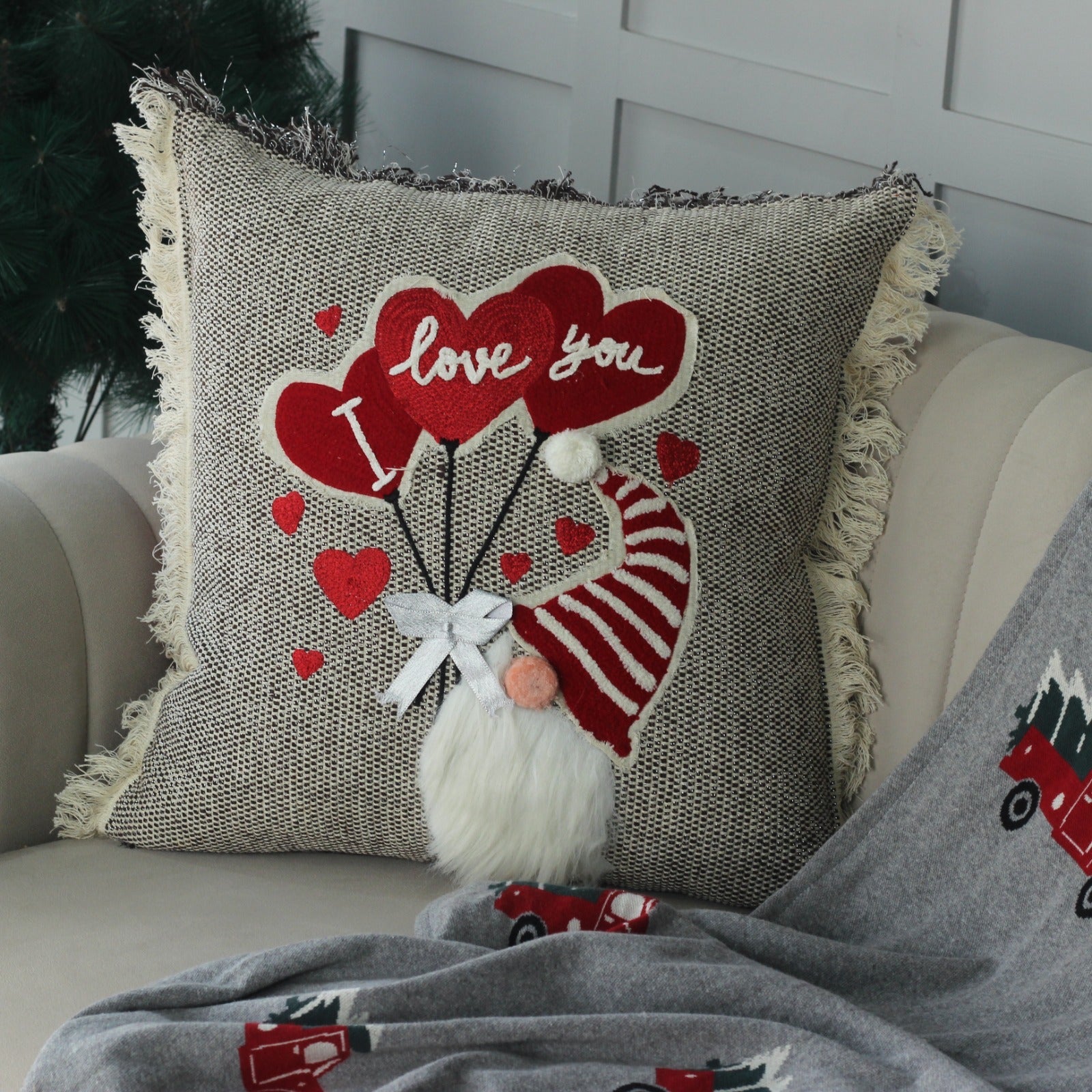 Embroidered Cushion Cover