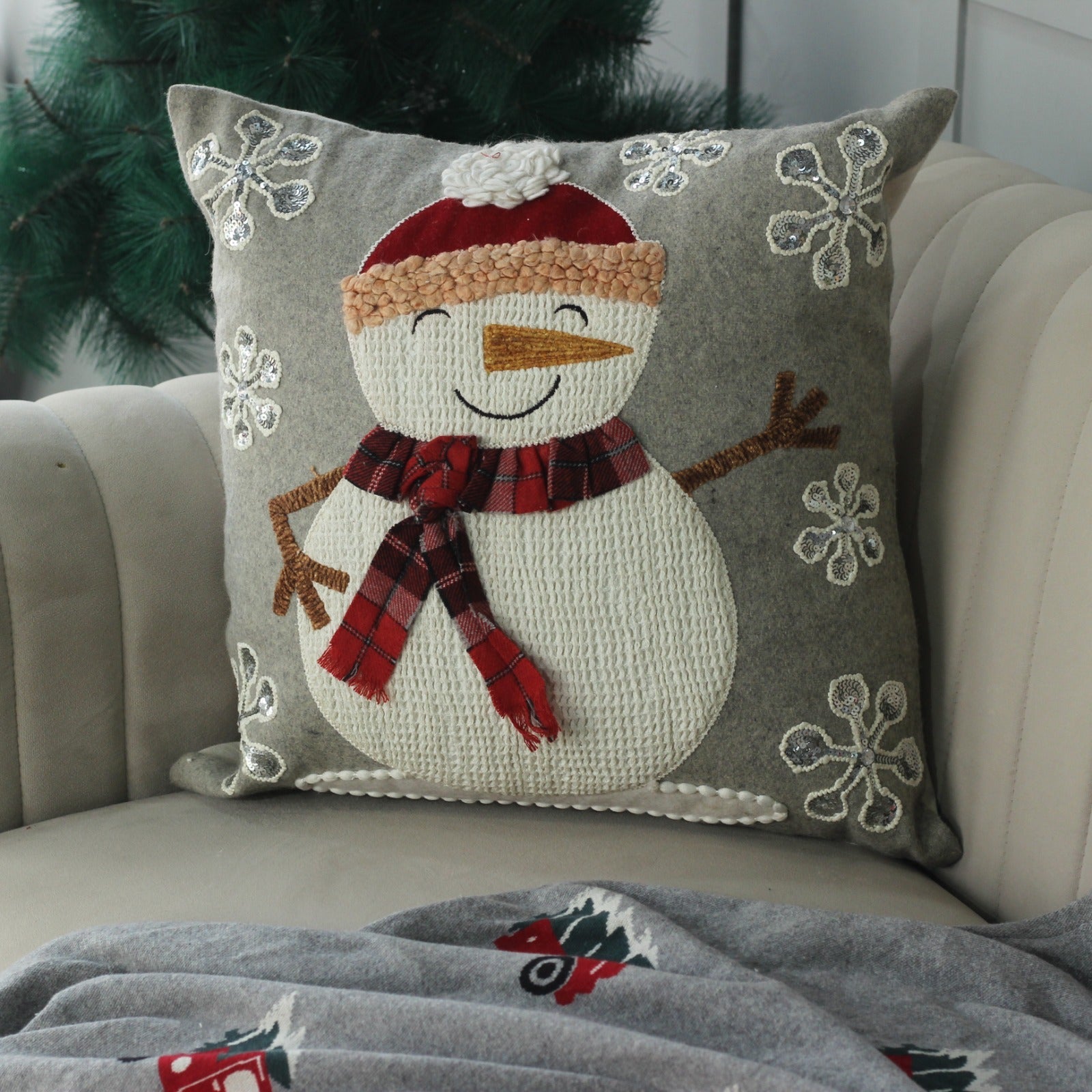 Embroidered Cushion Cover