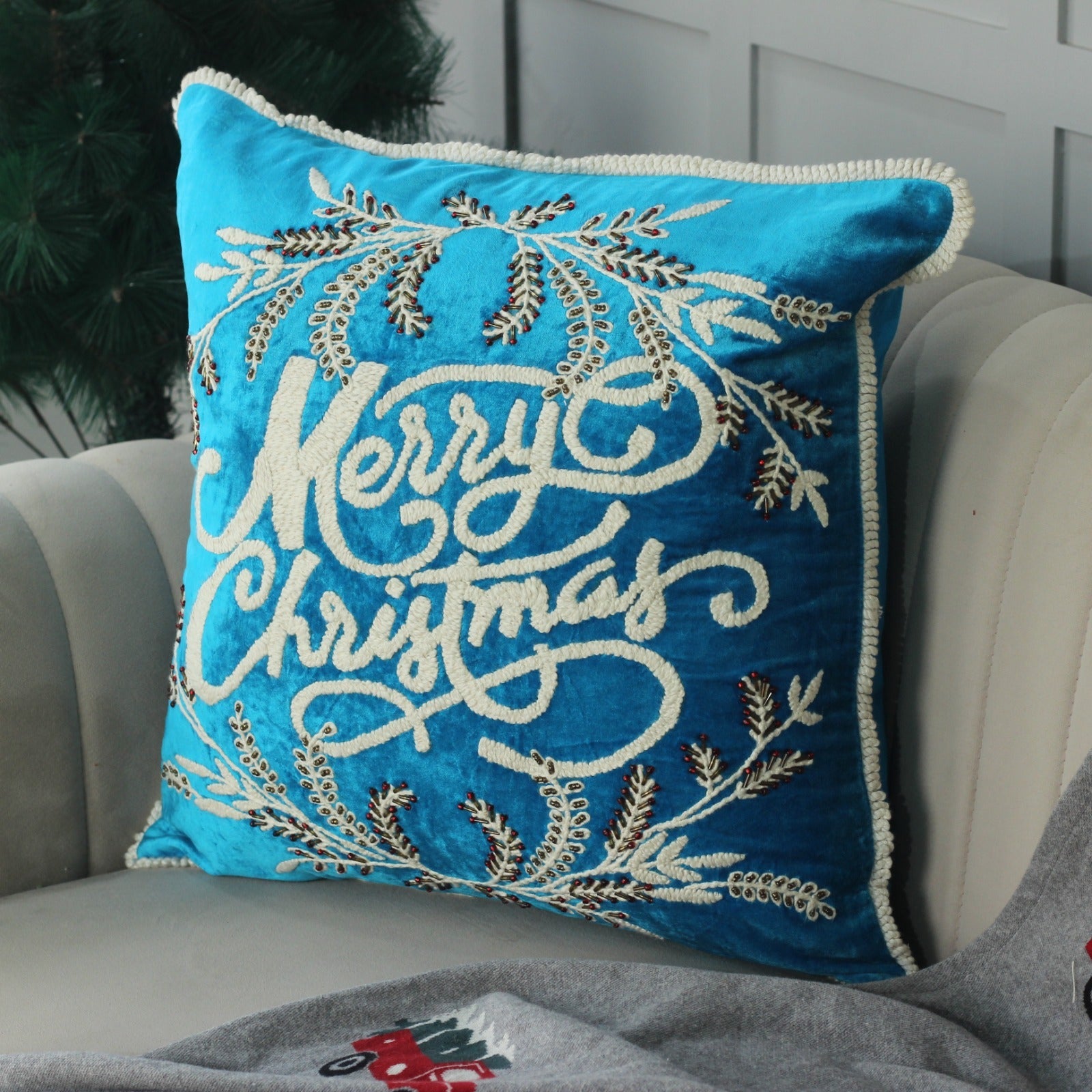 Embroidered Cushion Cover