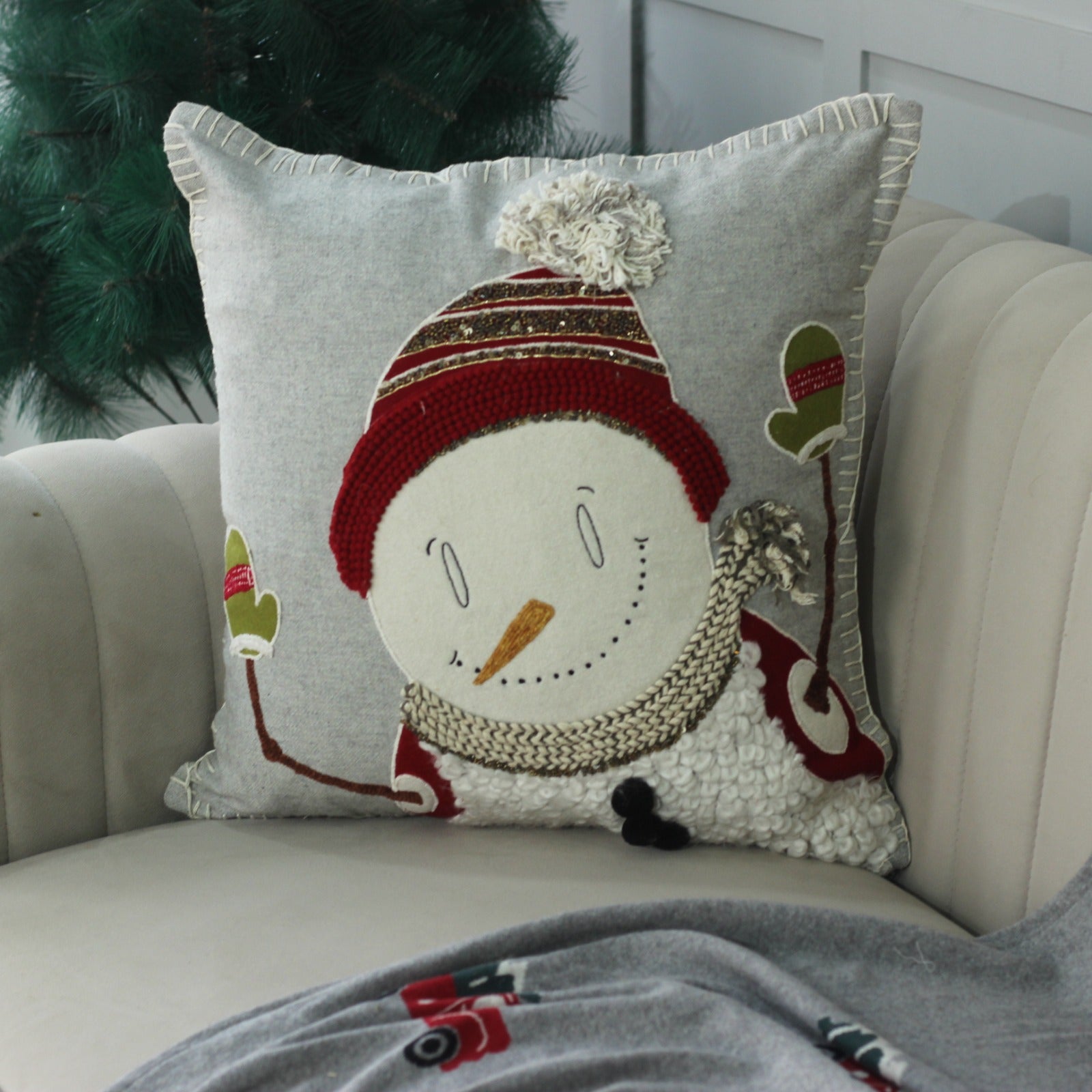 Embroidered Cushion Cover