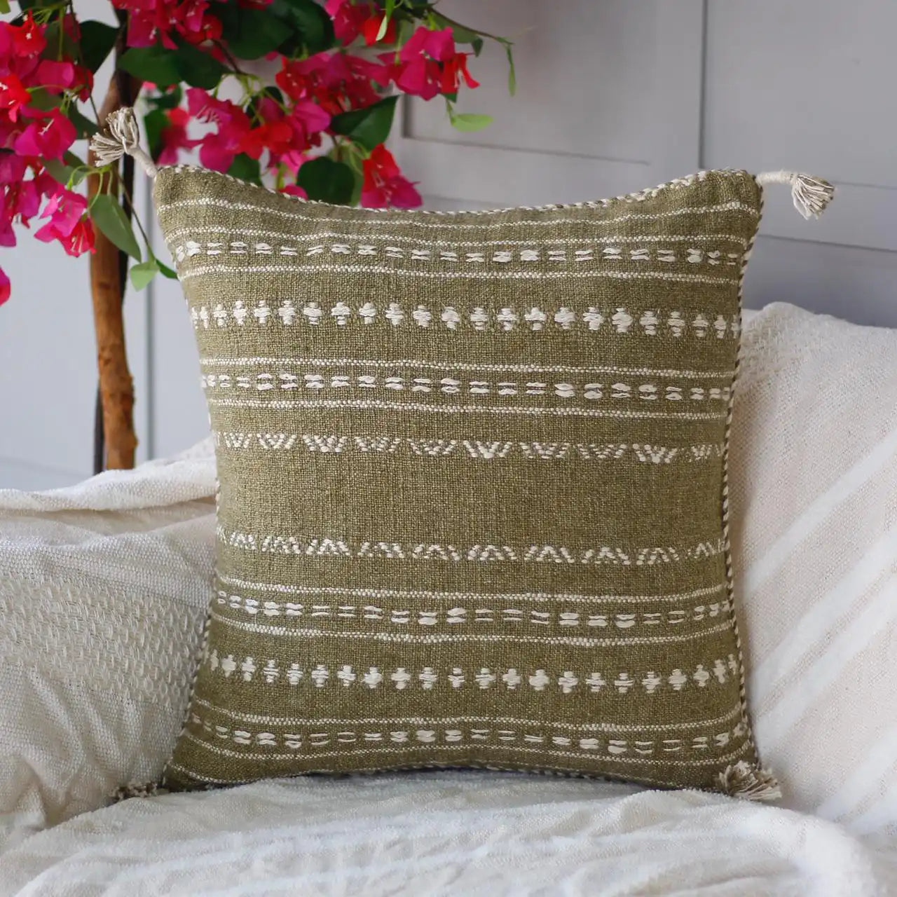 Embroidered Cushion Cover