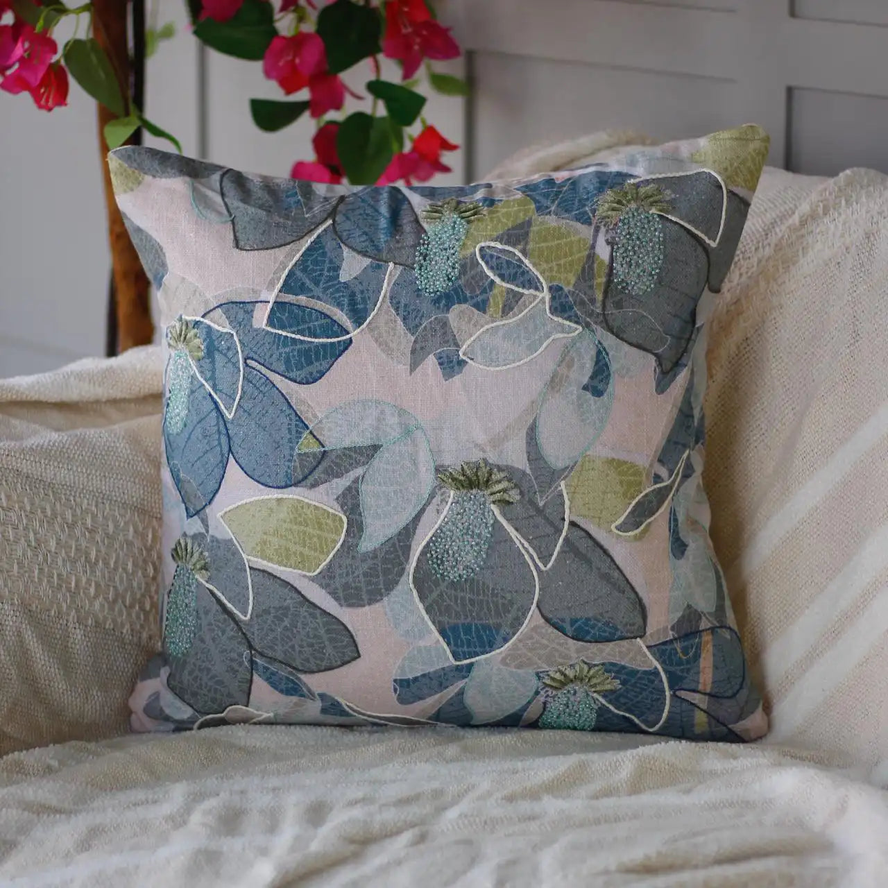 Embroidered Cushion Cover