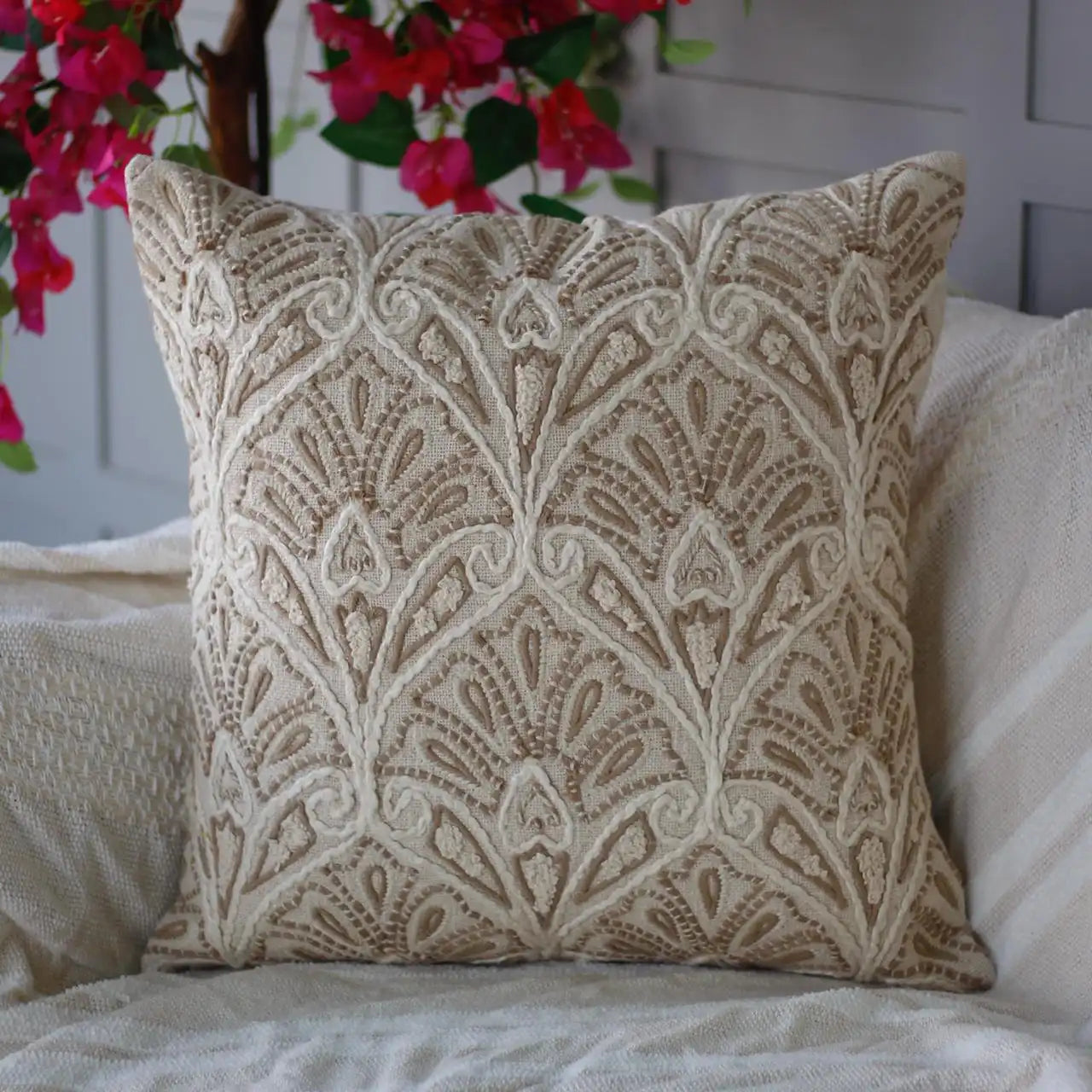 Embroidered Cushion Cover