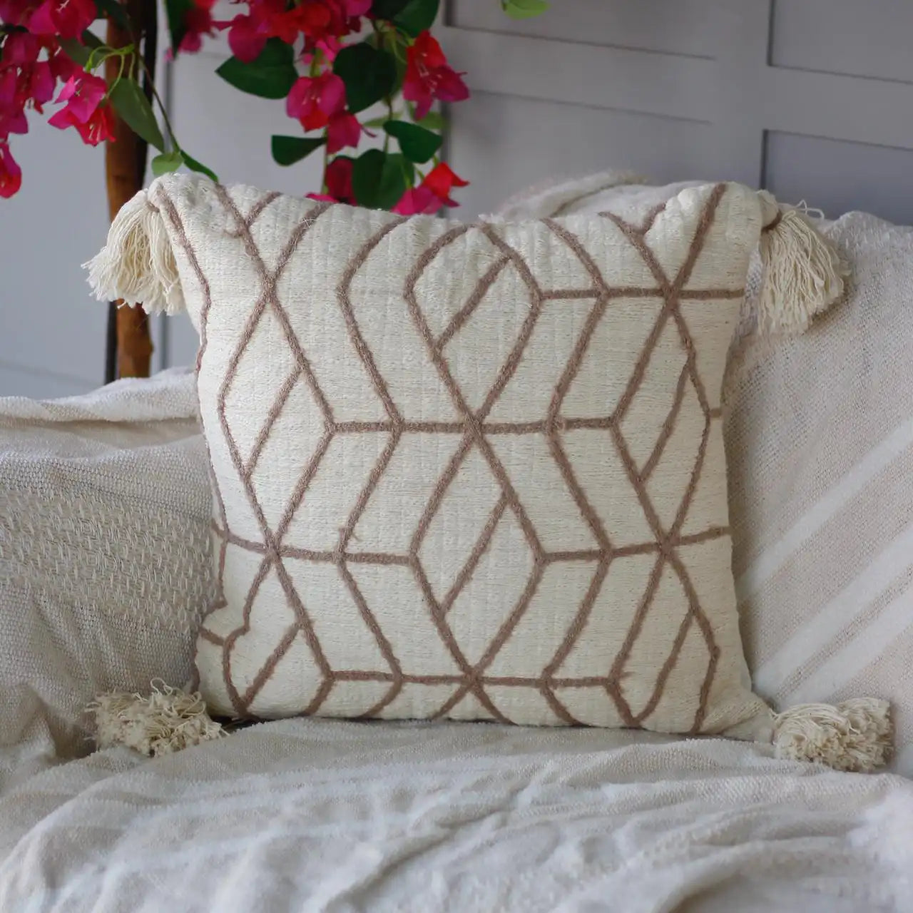 Embroidered Cushion Cover