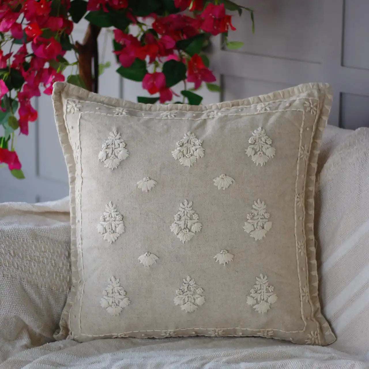 Embroidered Cushion Cover