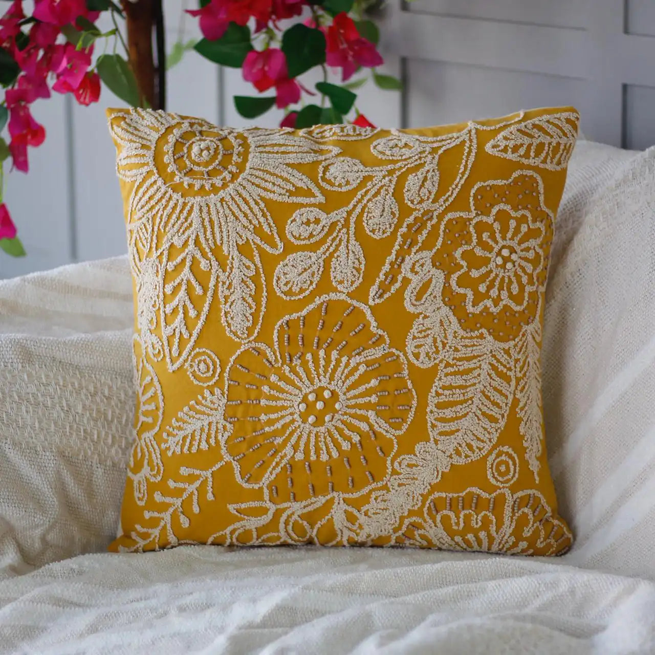 Embroidered Cushion Cover