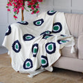 Evil eye sofa throw