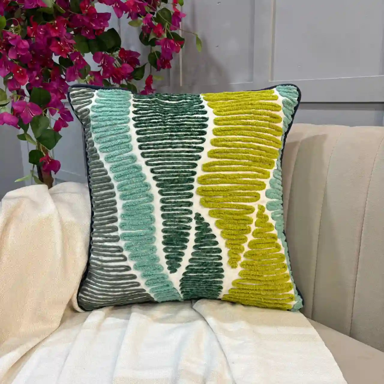 Embroidered Cushion Cover