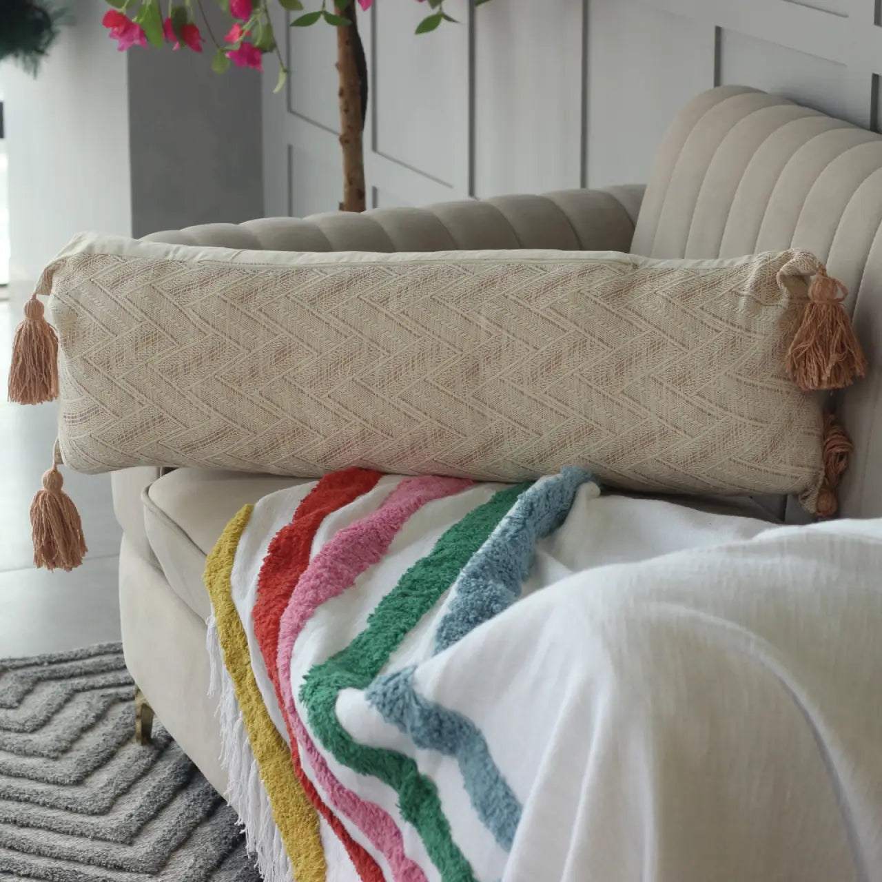 Jacquard Lumbar Cover