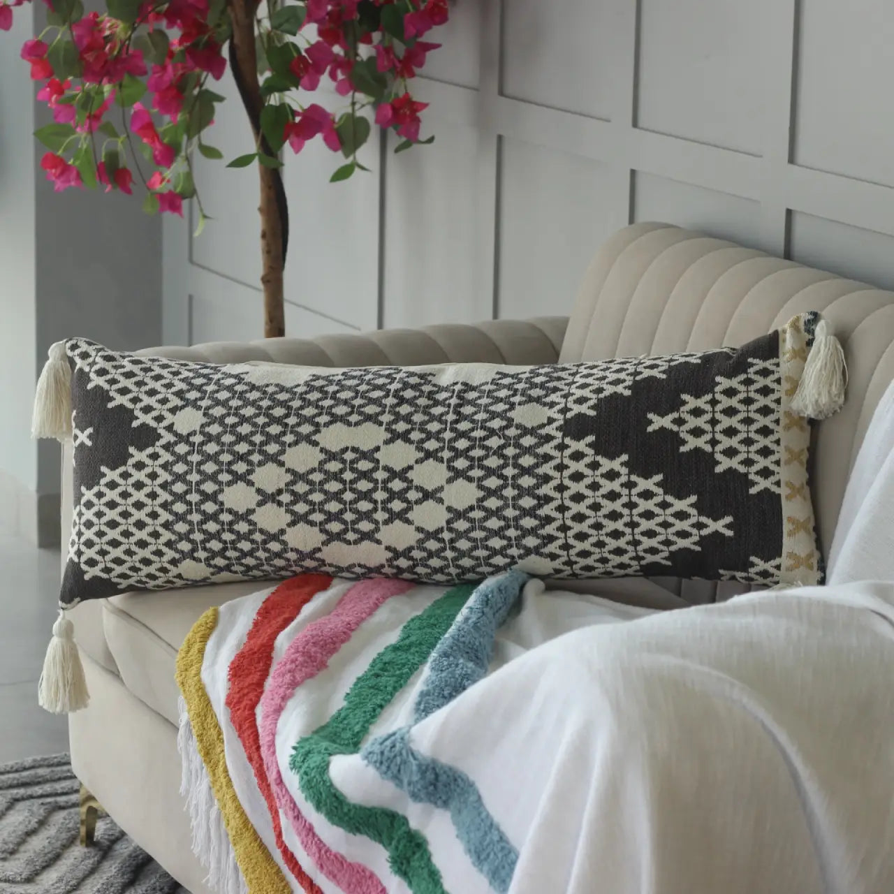 Jacquard Lumbar Cover