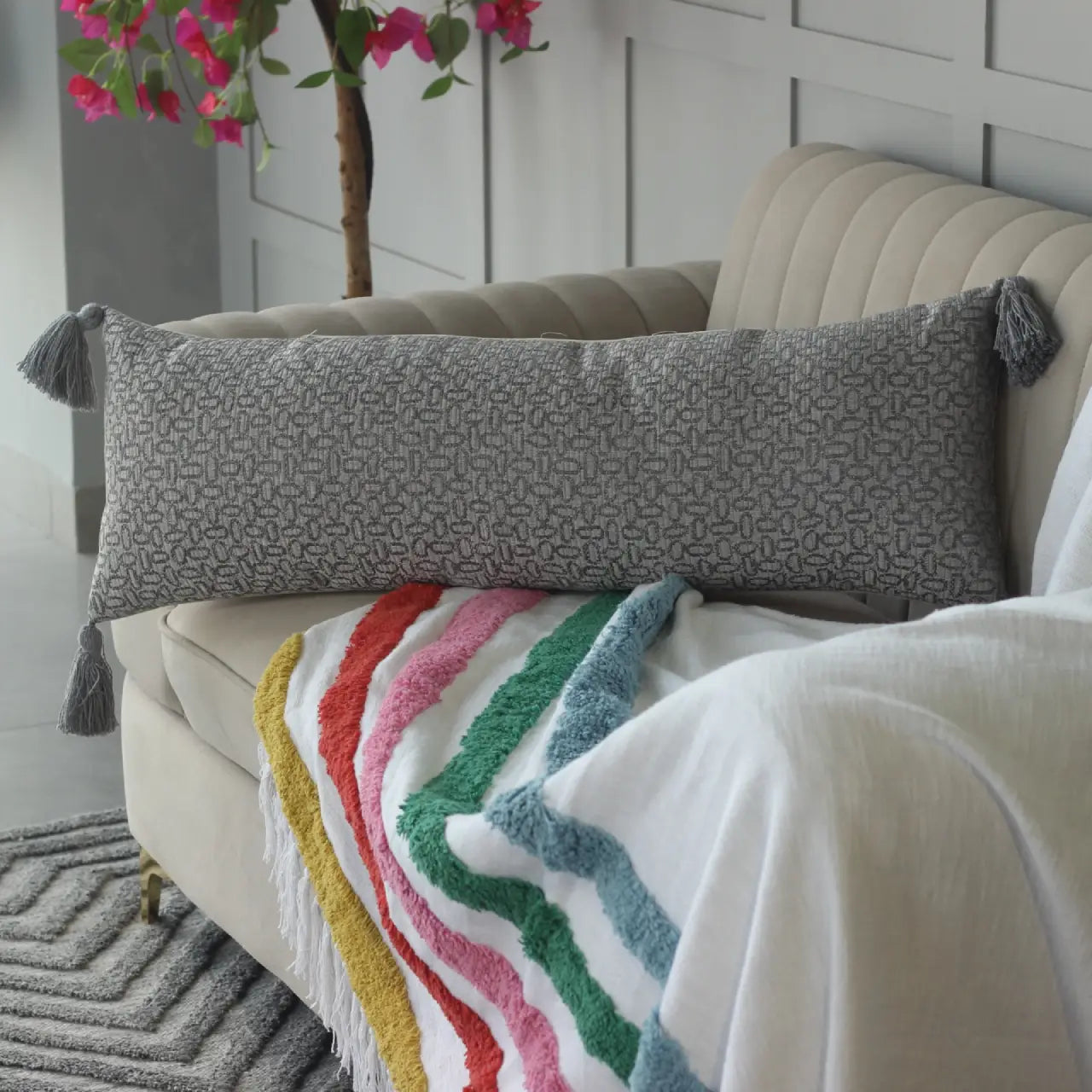 Jacquard Lumbar Cover