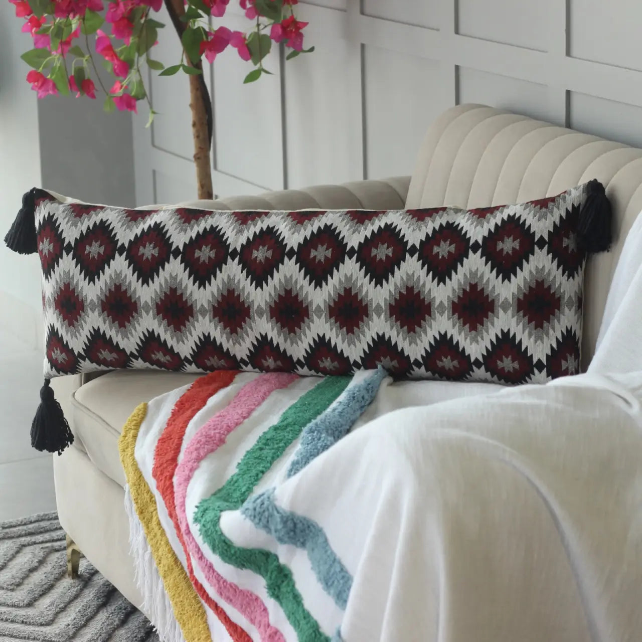 Jacquard Lumbar Cover