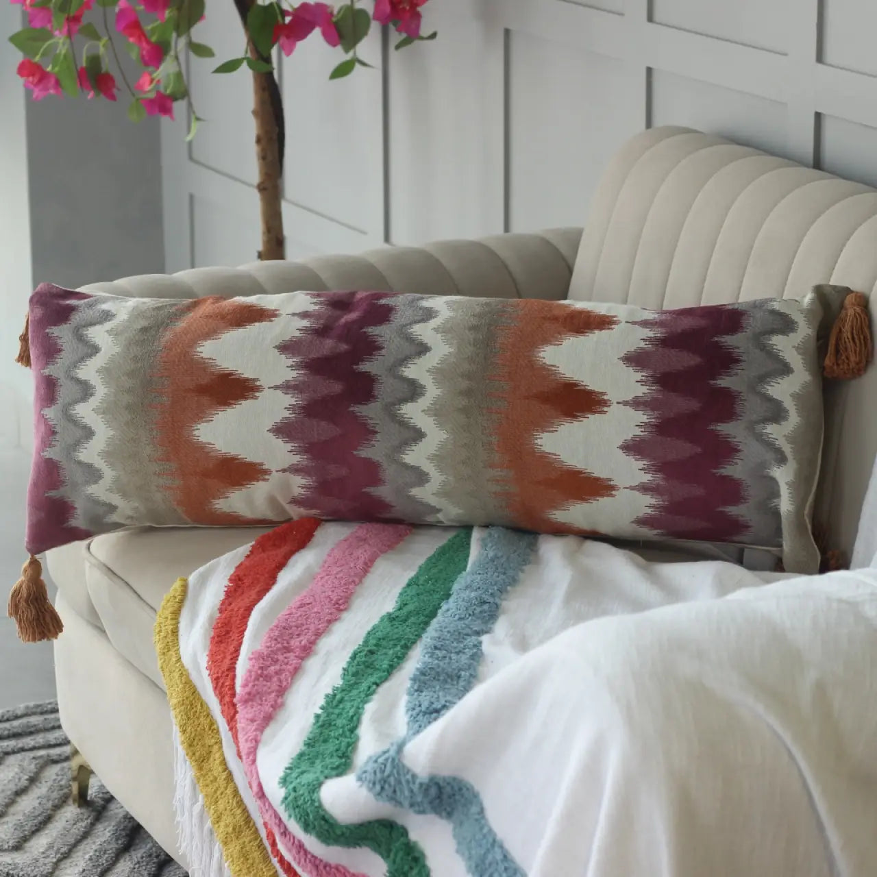 Jacquard Lumbar Cover