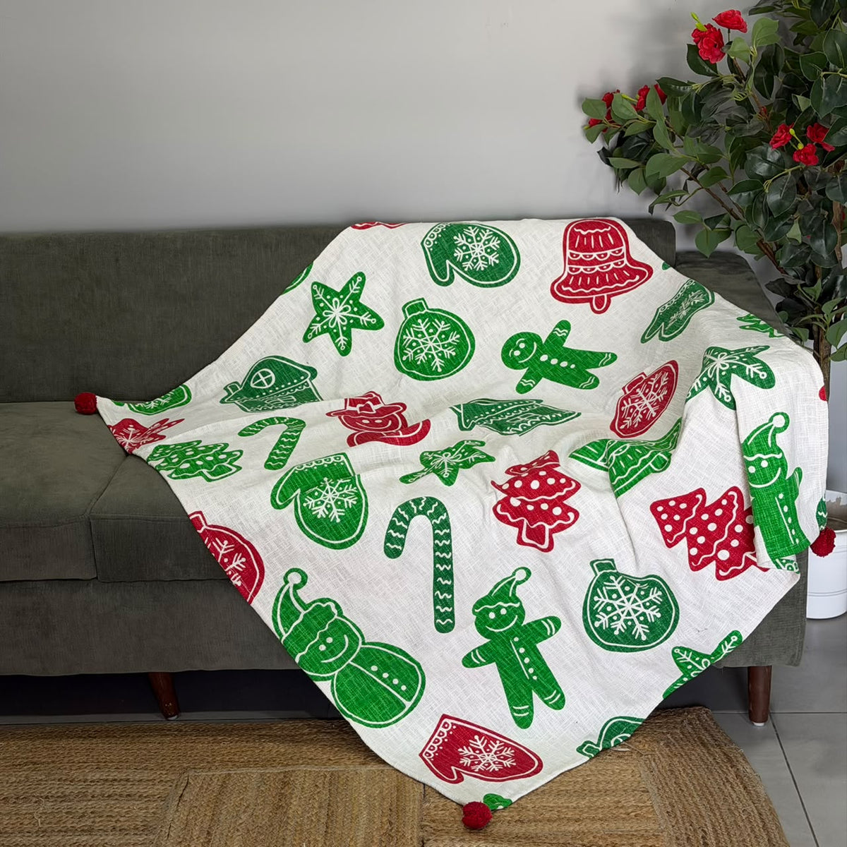 Christmas Sofa Throw