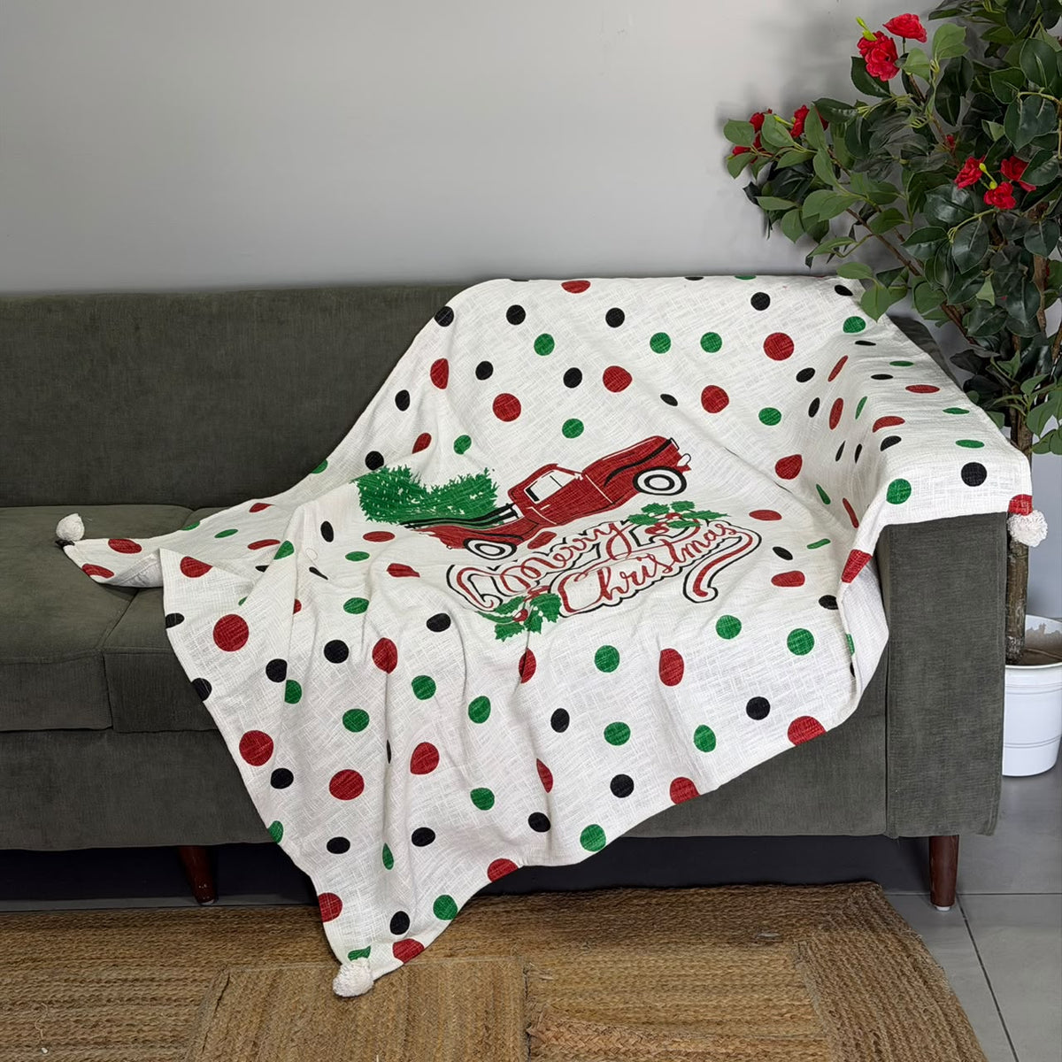 Christmas Sofa Throw