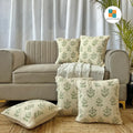 Export House Cotton Embroidered Cushion Cover -  Size:40cm X 40cm (16" X 16")