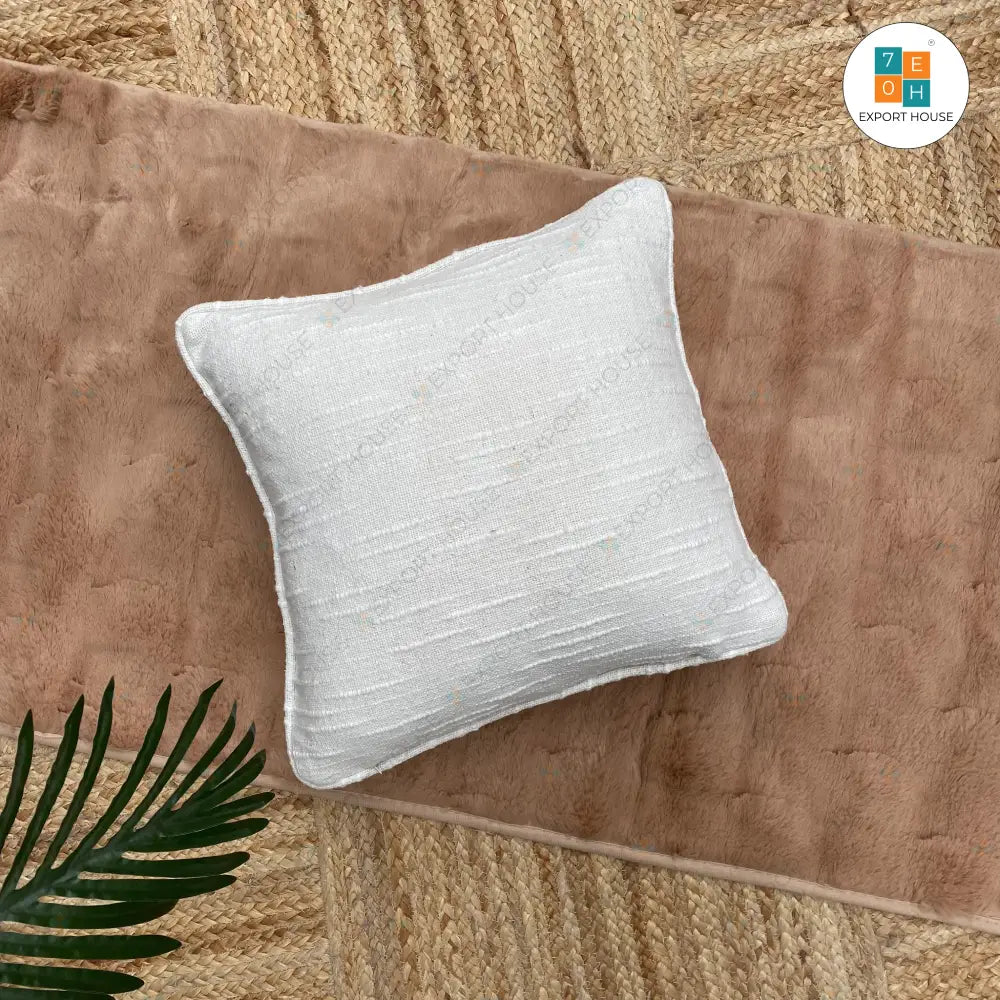 Export House Cotton Plain Cushion Cover -  Size:40cm X 40cm (16" X 16")