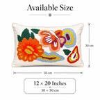 Garden Parade Lumbar Embroidered Cushion Cover