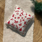 Christmas Themed Cotton Printed Cushion Cover, Size:40cm X 40cm (16" X 16")
