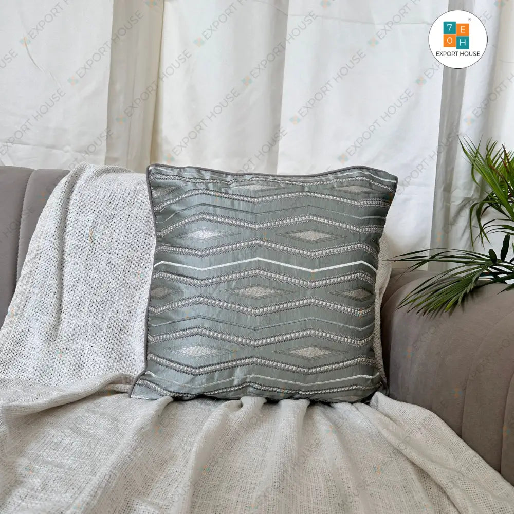 Export House Cotton Plain Cushion Cover -  Size:40cm X 40cm (16" X 16")