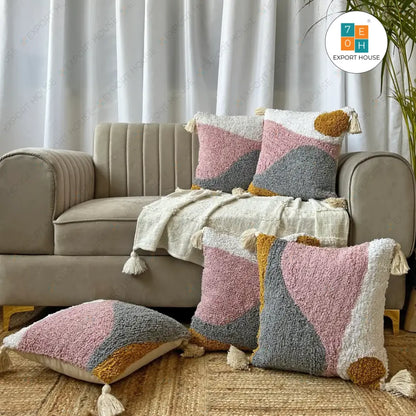 Sunset horizon - Tufted Premium Cushion Cover