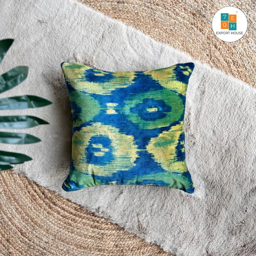 Export House Cotton Embroidered Cushion Cover -  Size:40cm X 40cm (16" X 16")