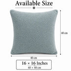 Solid Reversible Boucle Cushion Cover