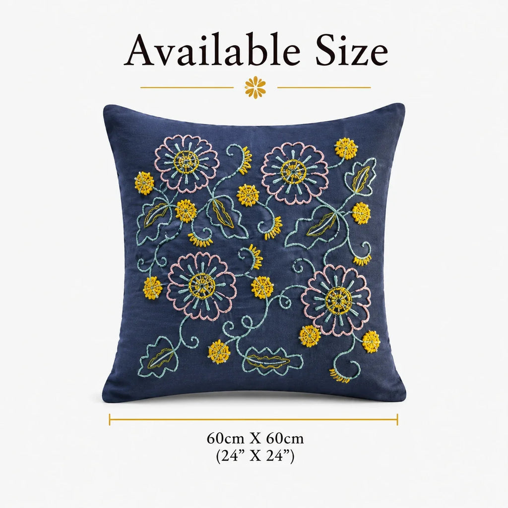 Blue Premium Cushion Cover 24x24