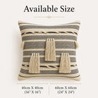 Fringed Boho - Premium Cushion Cover