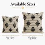 Scattered Diamond Chunky Knot Pillow Cover